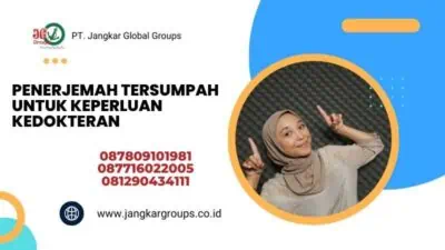 Penerjemah Tersumpah untuk Keperluan Kedokteran