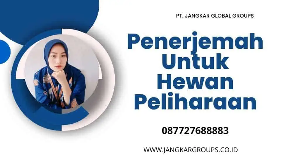 Penerjemah Untuk Hewan Peliharaan