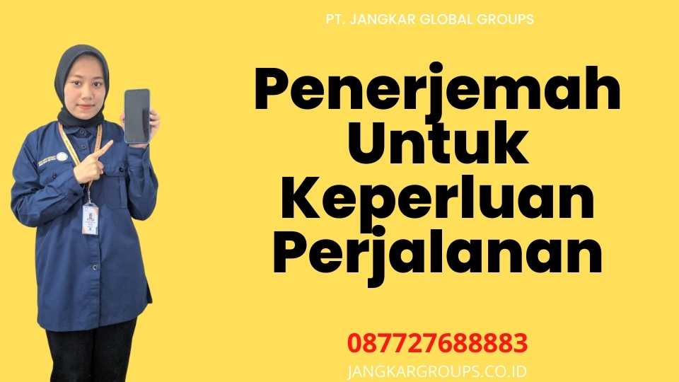 Penerjemah Untuk Keperluan Perjalanan