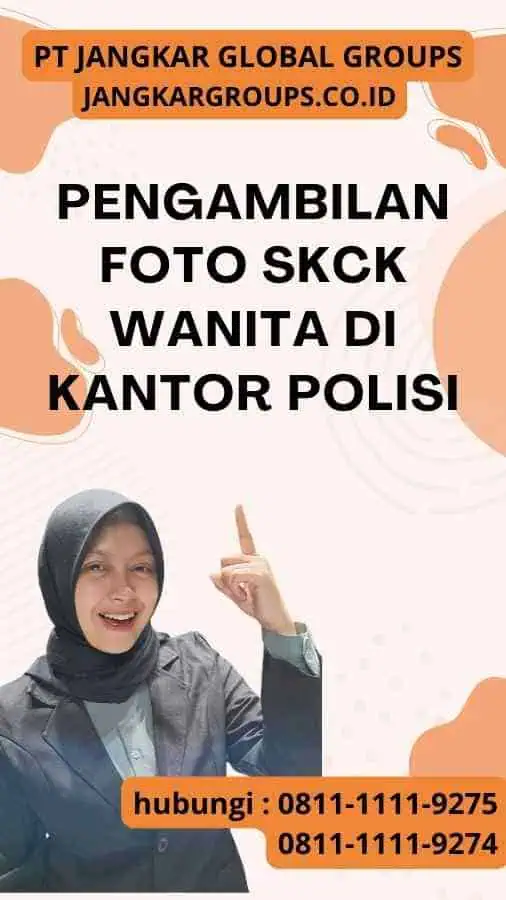 Pengambilan Foto SKCK Wanita di Kantor Polisi