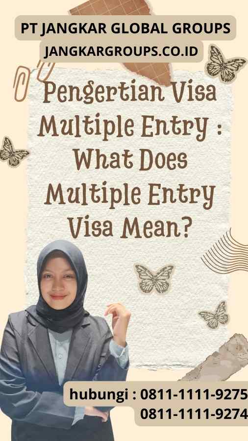 Pengertian Visa Multiple Entry What Does Multiple Entry Visa Mean