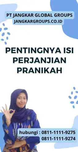 Pentingnya Isi Perjanjian Pranikah