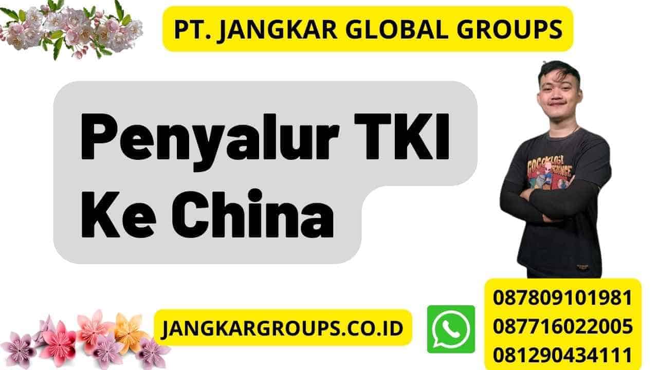 Penyalur TKI Ke China