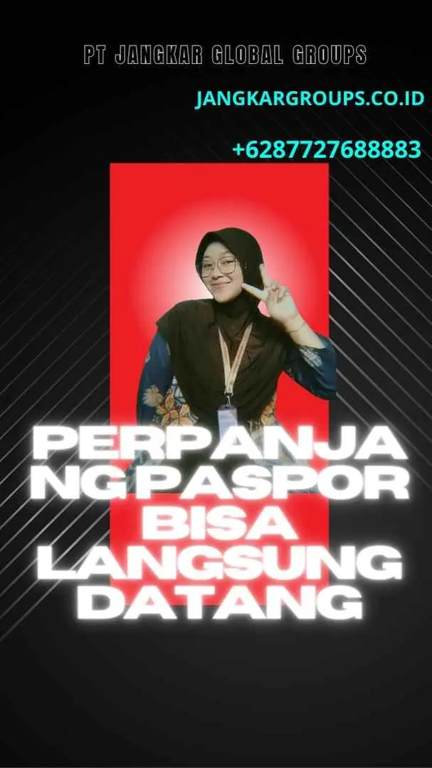 Perpanjang Paspor Bisa Langsung Datang