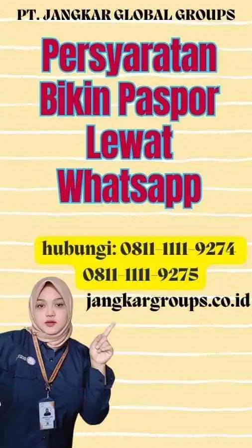 Persyaratan Bikin Paspor Lewat Whatsapp