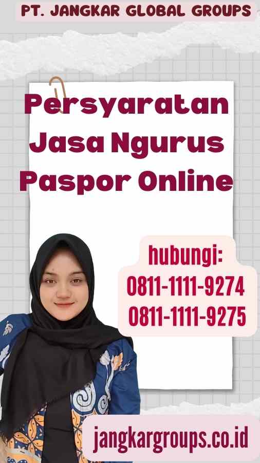 Persyaratan Jasa Ngurus Paspor Online