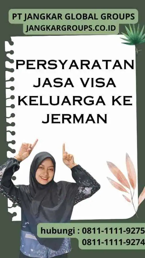 Persyaratan Jasa Visa Keluarga Ke Jerman