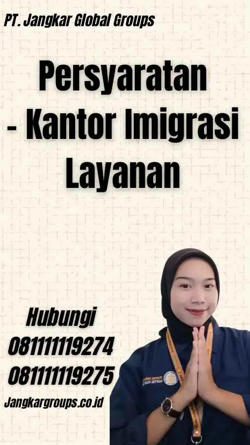 Persyaratan - Kantor Imigrasi Layanan