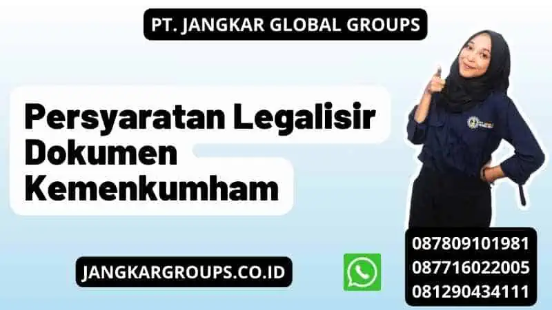 Persyaratan Legalisir Dokumen Kemenkumham