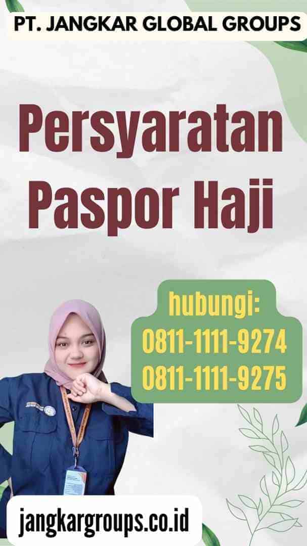 Persyaratan Paspor Haji