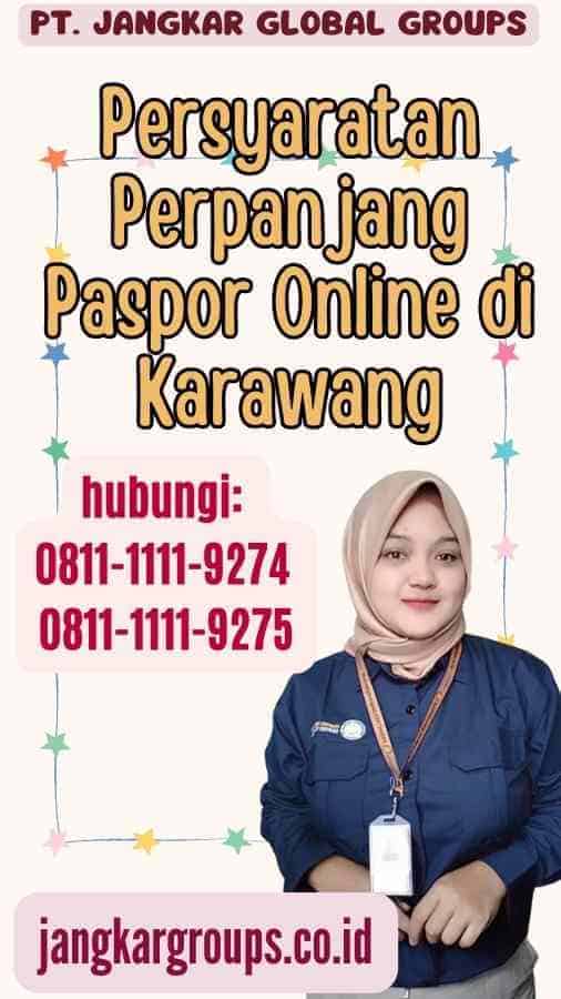 Persyaratan Perpanjang Paspor Online di Karawang