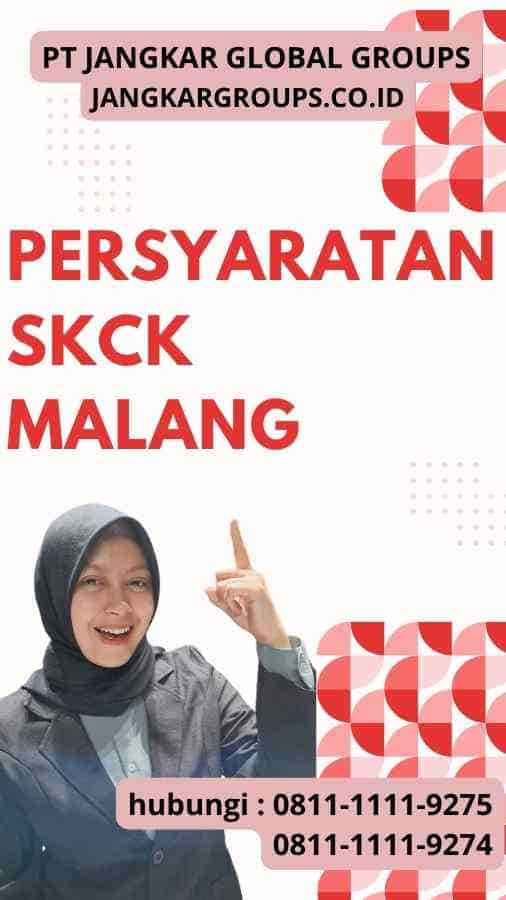 Persyaratan SKCK Malang