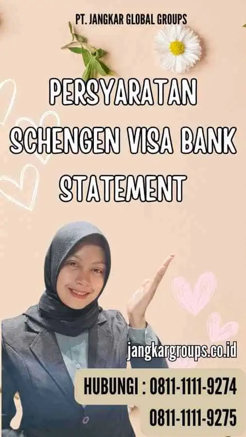 Persyaratan Schengen Visa Bank Statement