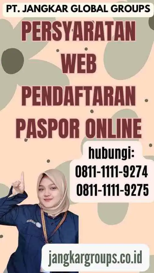 Persyaratan Web Pendaftaran Paspor Online