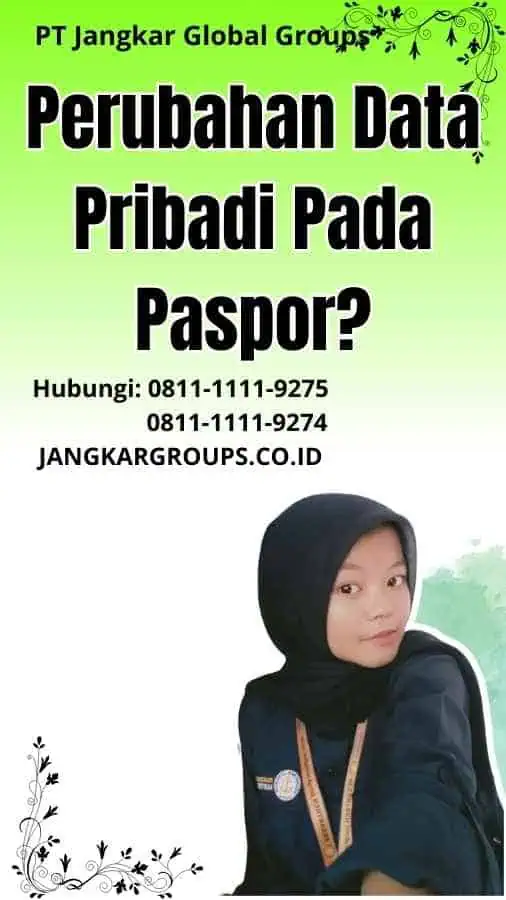 Perubahan Data Pribadi Pada Paspor