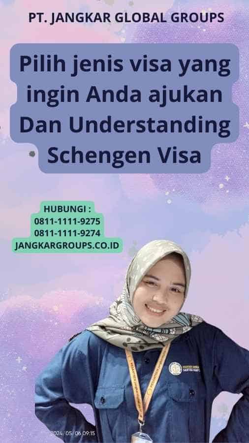 Pilih jenis visa yang ingin Anda ajukan Dan Understanding Schengen Visa