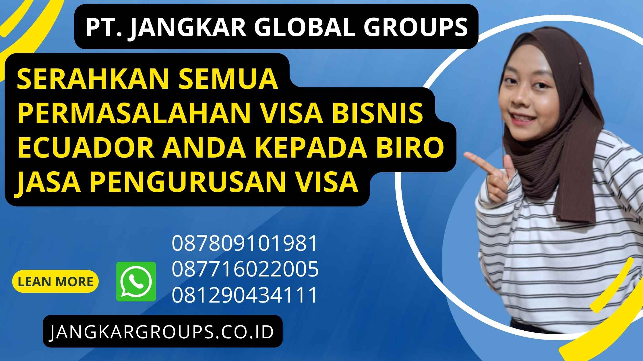 Serahkan semua permasalahan Visa Bisnis Ecuador anda kepada Biro jasa pengurusan visa