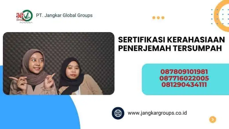 Sertifikasi Kerahasiaan Penerjemah Tersumpah