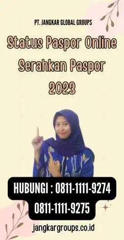 Status Paspor Online Serahkan Paspor 2023