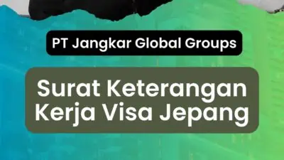 Surat Keterangan Kerja Visa Jepang