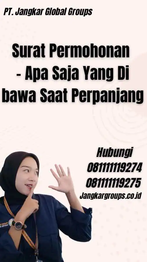 Surat Permohonan - Apa Saja Yang Di bawa Saat Perpanjang