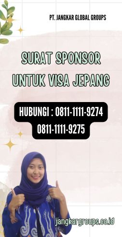 Surat Sponsor Untuk Visa Jepang