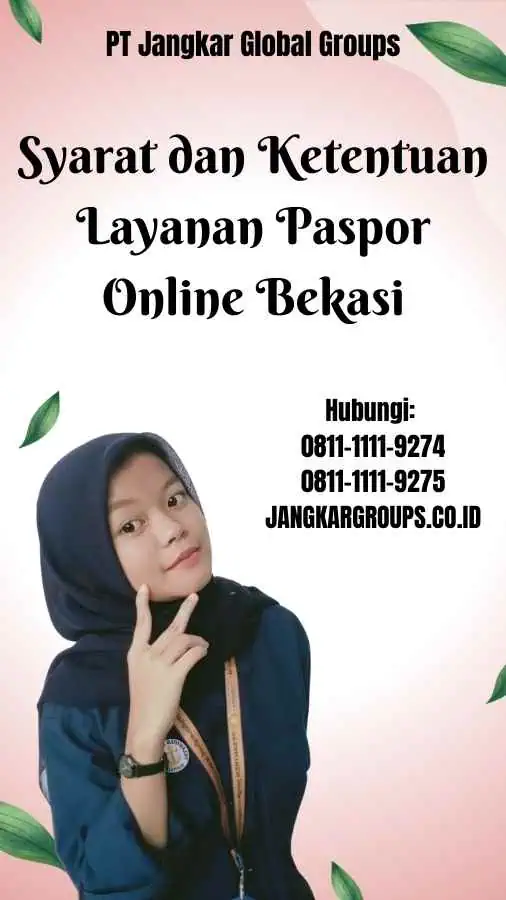 Syarat dan Ketentuan Layanan Paspor Online Bekasi