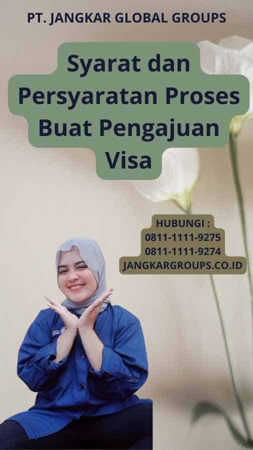 Syarat dan Persyaratan Proses Buat Pengajuan Visa