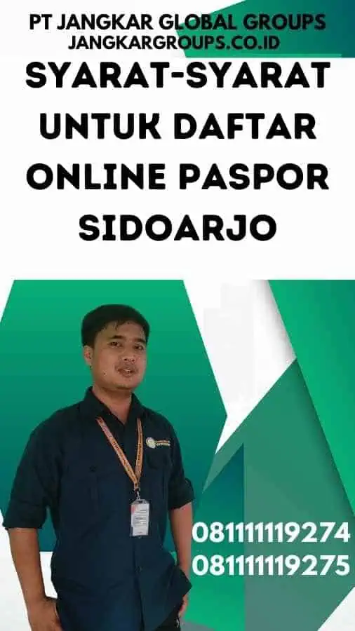 Syarat-syarat untuk Daftar Online Paspor Sidoarjo