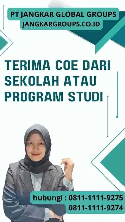 Terima COE dari Sekolah atau Program Studi Cara Membuat Visa untuk Pelajar ke Jepang