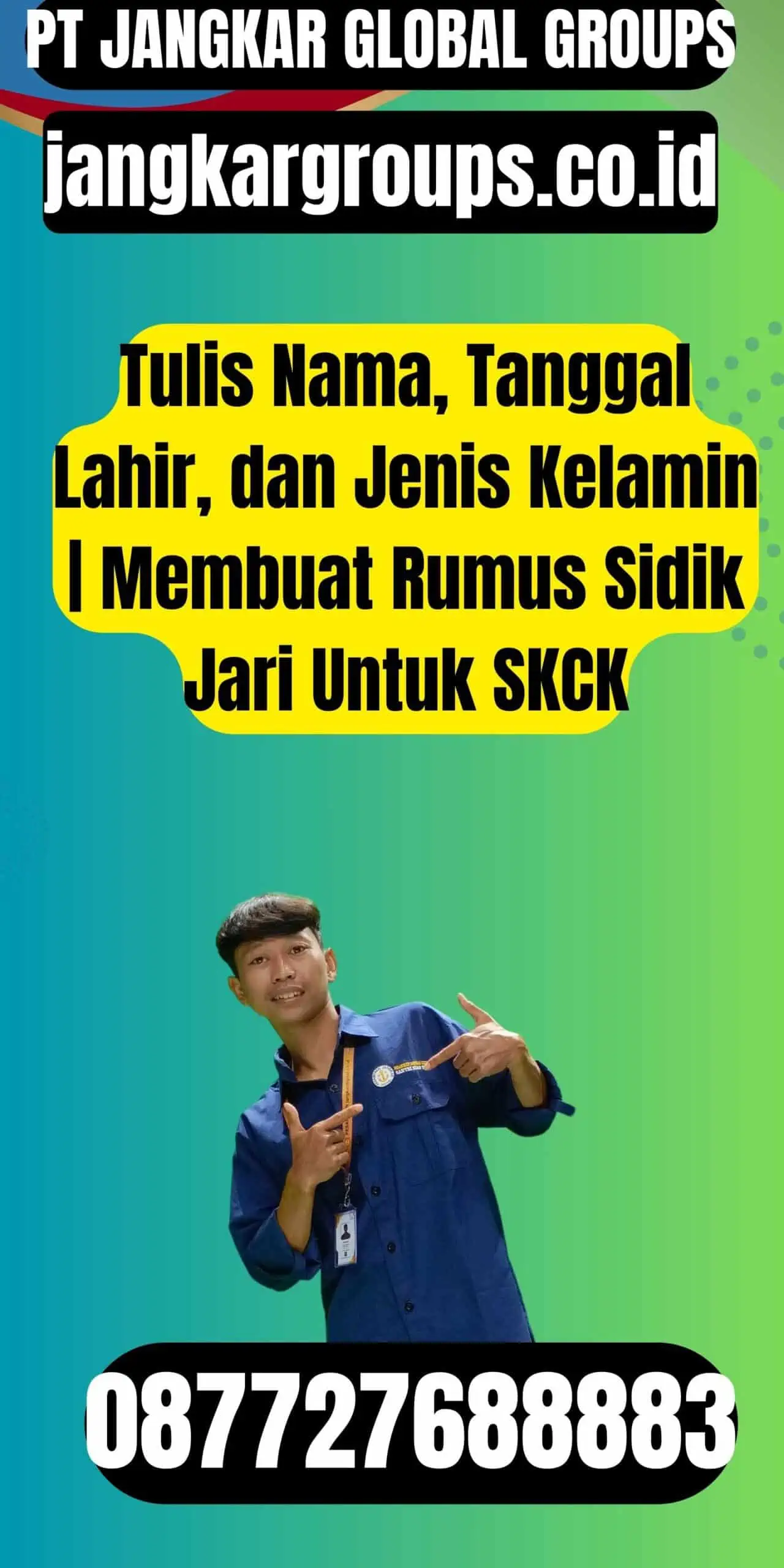 Tulis Nama, Tanggal Lahir, dan Jenis Kelamin Membuat Rumus Sidik Jari Untuk SKCK