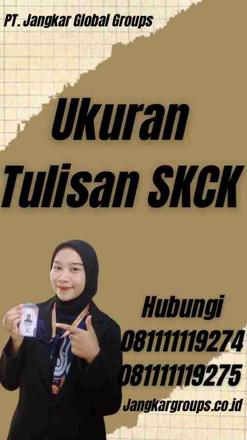 Ukuran Tulisan SKCK