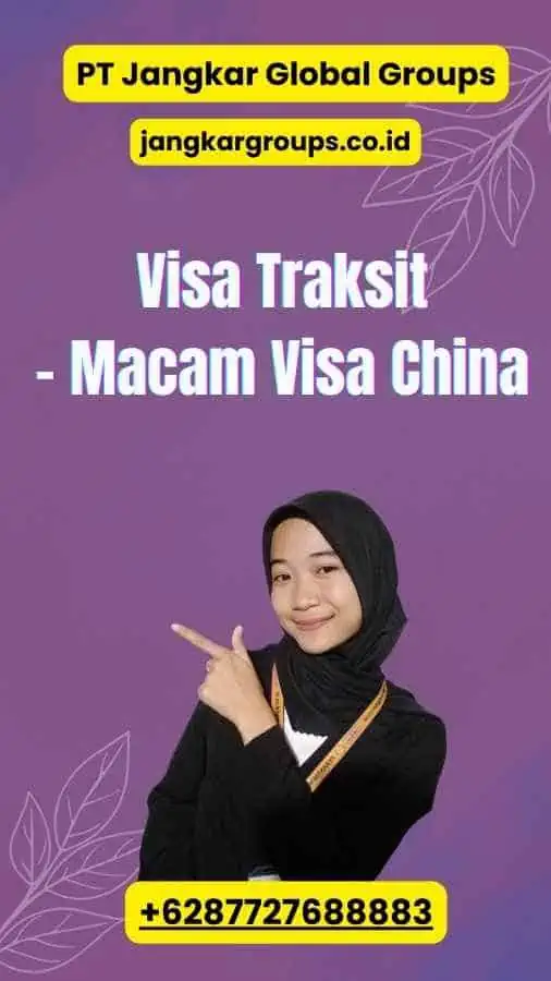 Visa Traksit - Macam Visa China