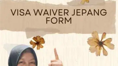 Visa Waiver Jepang Form