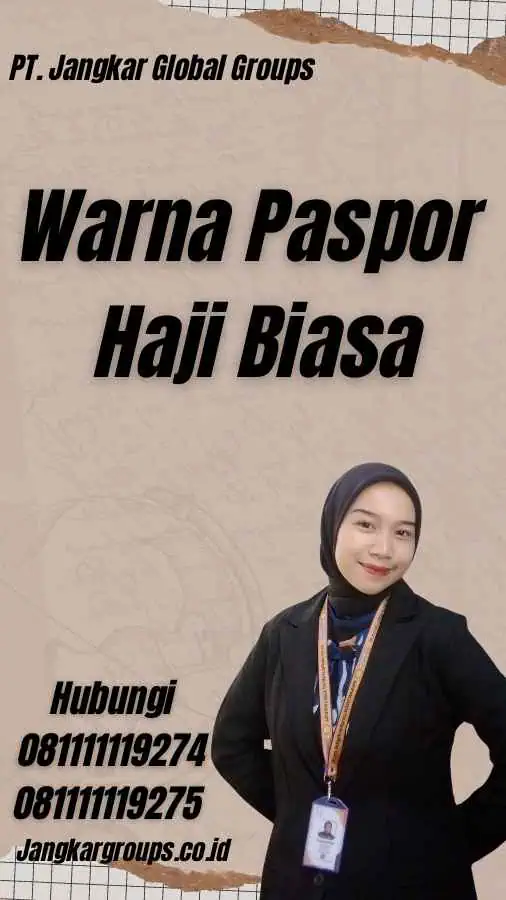 Warna Paspor Haji Biasa