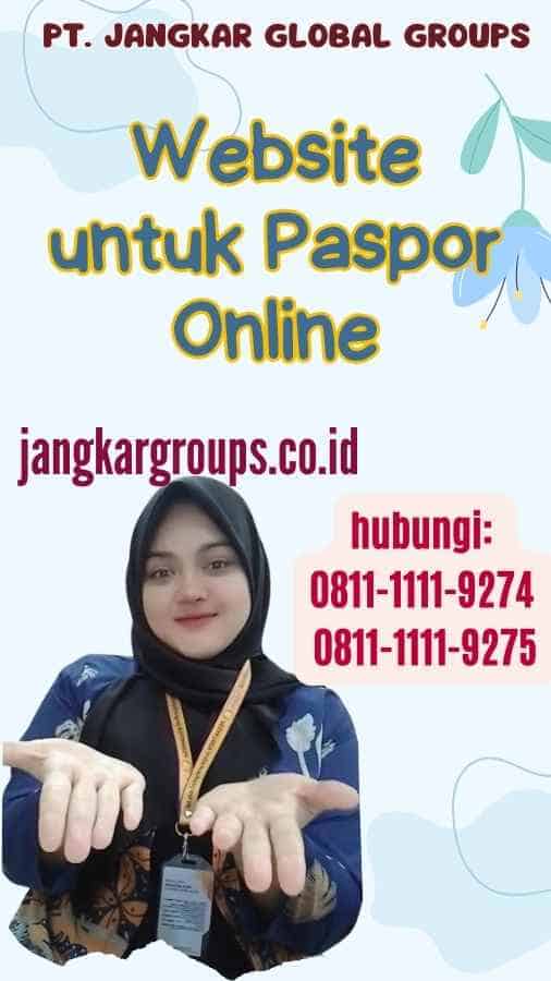 Website untuk Paspor Online