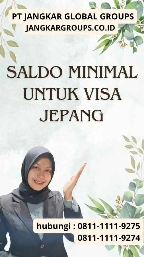 sSaldo Minimal Untuk Visa Jepang