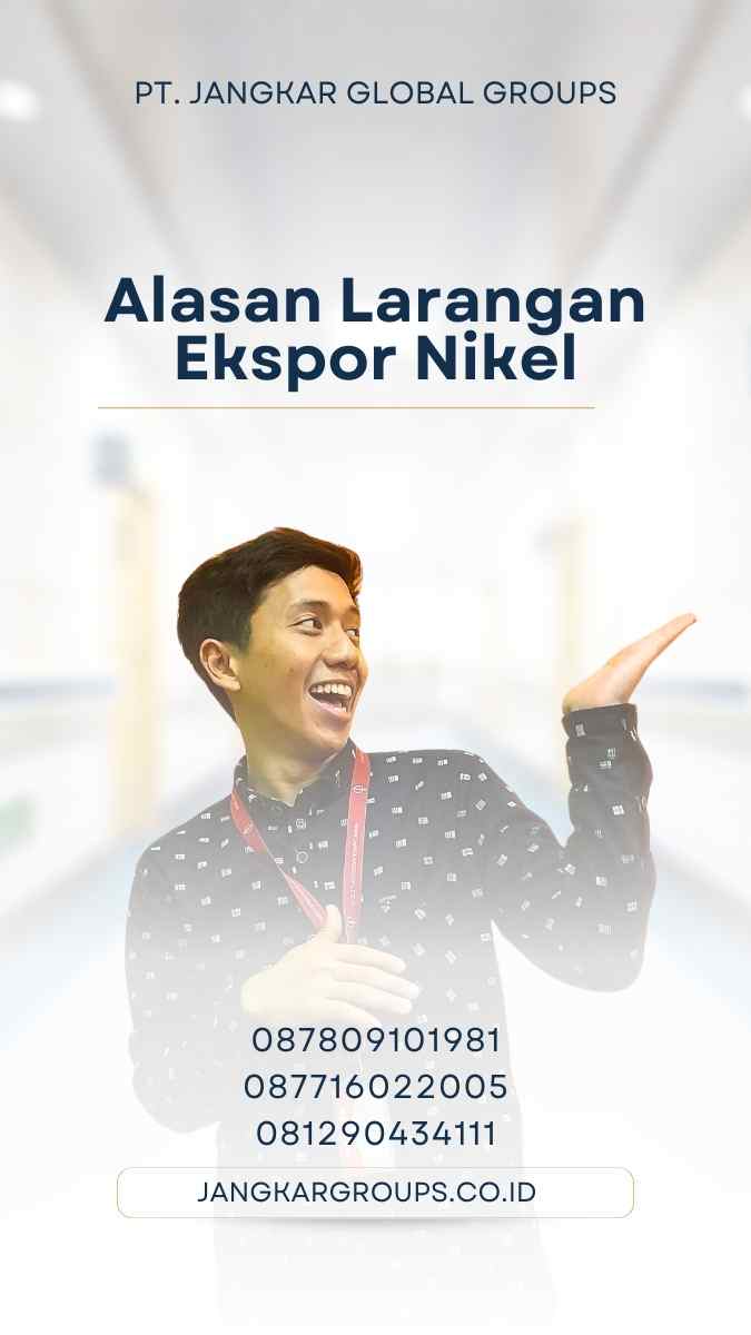 Alasan Larangan Ekspor Nikel