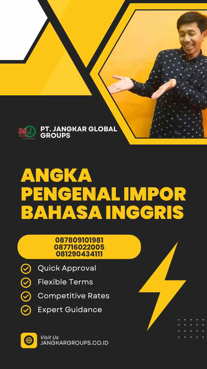 Angka Pengenal Impor Bahasa Inggris