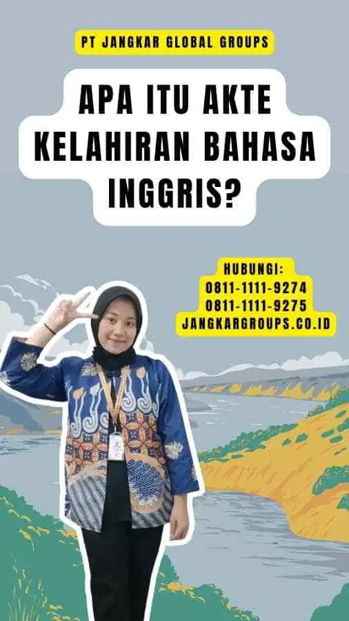 Apa itu Akte Kelahiran Bahasa Inggris