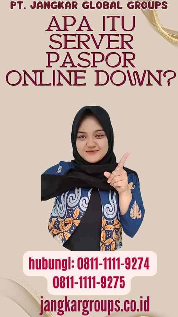 Apa itu Server Paspor Online Down