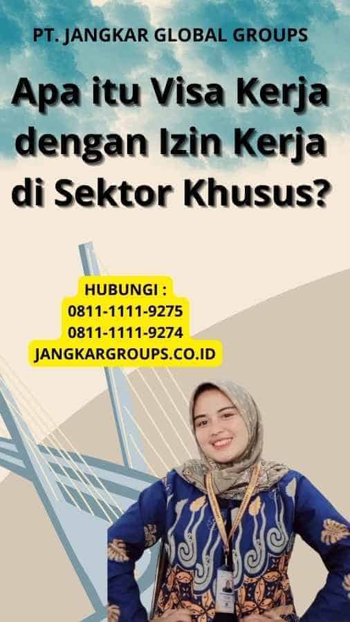 Apa itu Visa Kerja dengan Izin Kerja di Sektor Khusus?