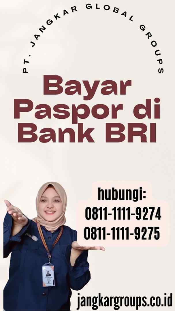 Bayar Paspor di Bank BRI