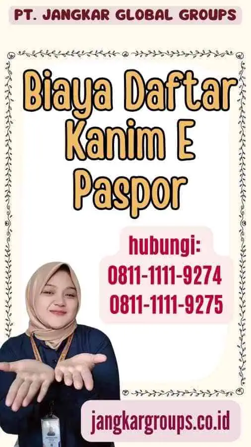 Biaya Daftar Kanim E Paspor