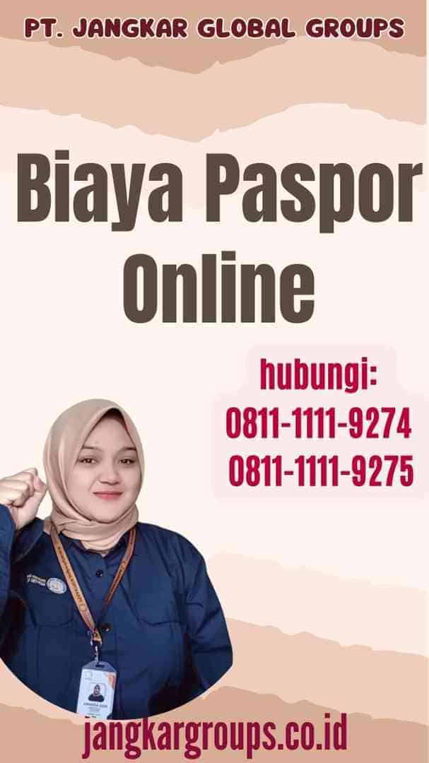 Biaya Paspor Online