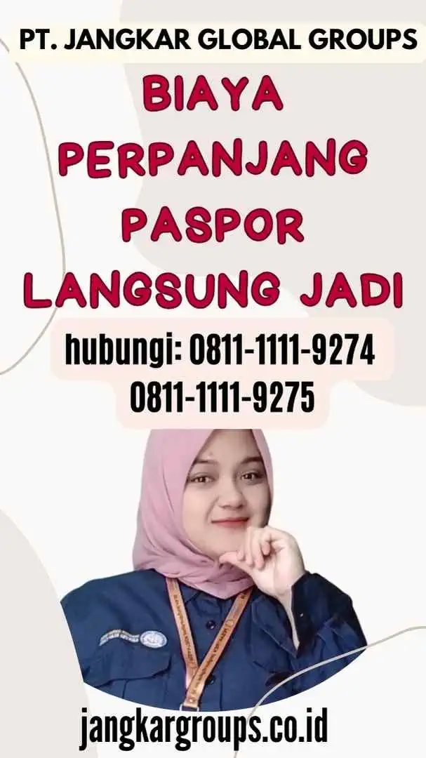 Biaya Perpanjang Paspor Langsung Jadi