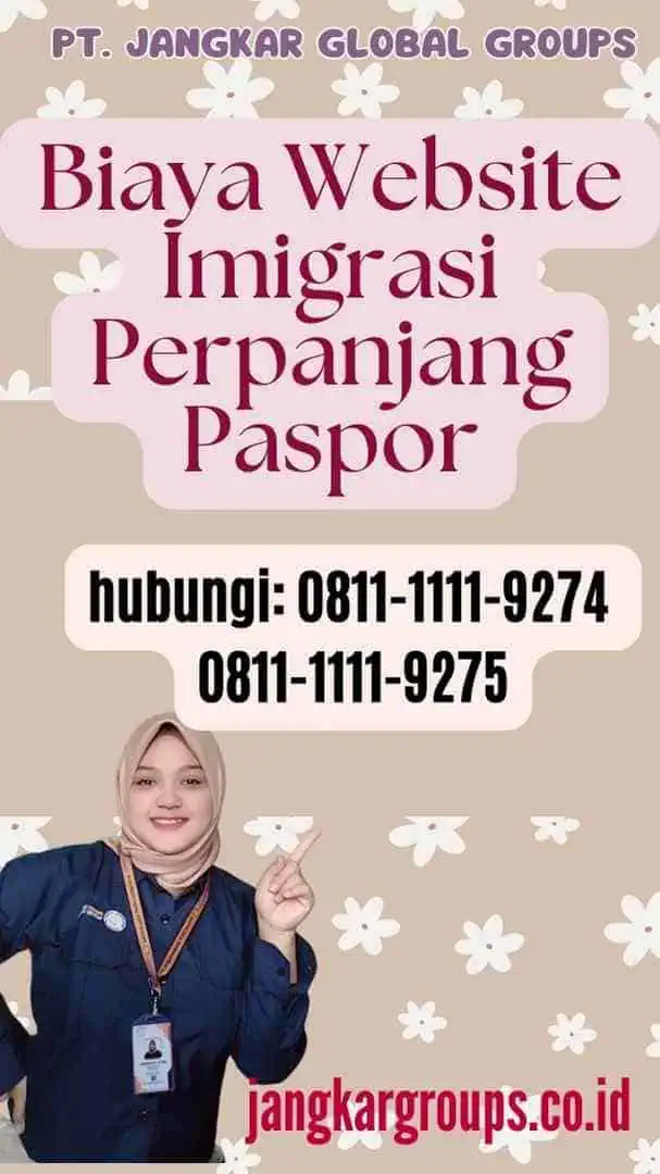 Biaya Website Imigrasi Perpanjang Paspor