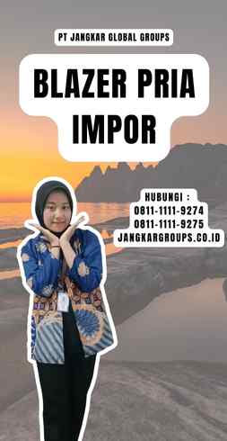 Blazer Pria Impor