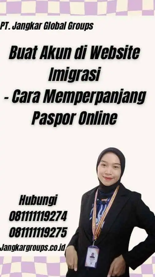 Buat Akun di Website Imigrasi - Cara Memperpanjang Paspor Online