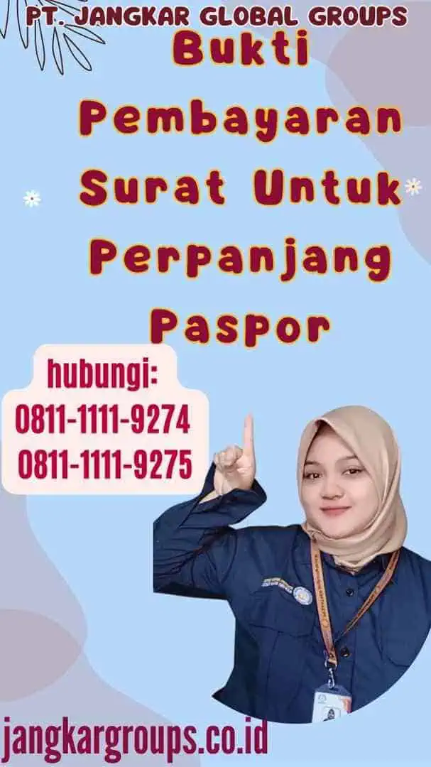 Bukti Pembayaran Surat Untuk Perpanjang Paspor